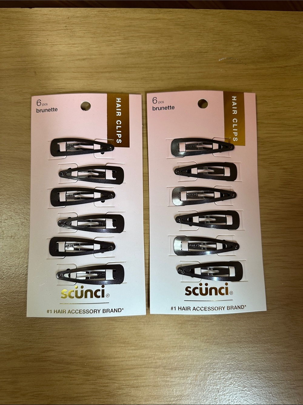 Scunci Brunette Hair Clips